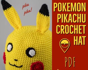 Pikachu Hat Crochet PDF Pattern