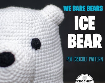 We Bare Bears - Ice Bear Hat Crochet PDF Pattern