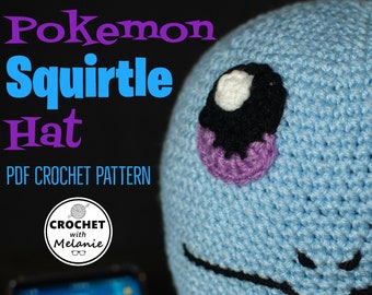 Pokemon Squirtle Hat - Crochet PDF Pattern