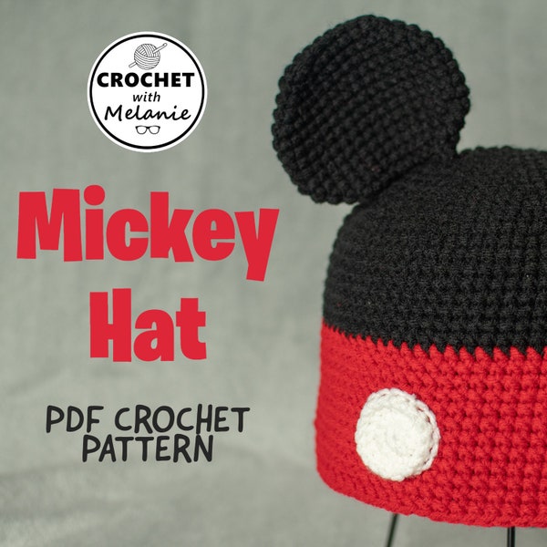 Mickey Hat - Crochet PDF Pattern