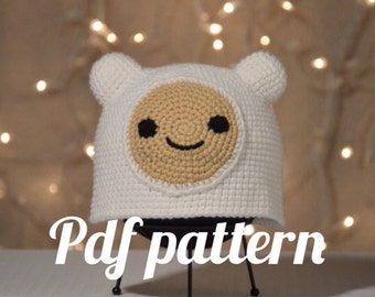 Finn the Human Hat Crochet PDF Pattern