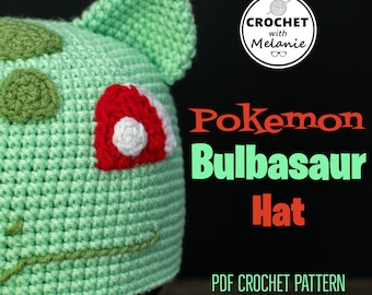 Pokemon Bulbasaur Hat - Crochet PDF Pattern