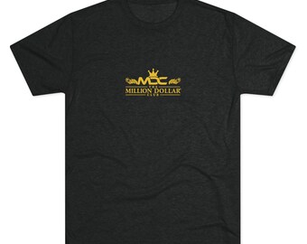 Camiseta Million Dollar Crew: camiseta unisex de mezcla triple, ropa informal, regalo para él/ella, celebración de cumpleaños, estilo diario