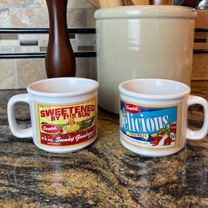 Campbell Soup Mug Set - Etsy