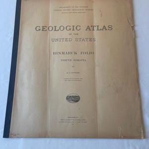 1912 Bismarck North Dakota Geologic Atlas Folio – USGS Historical Maps