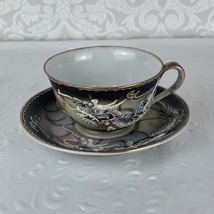Vintage China Hand Painted Dragon Set - Etsy