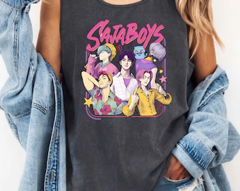 Saja Boys Band Shirt, Kpop Demon Hunters Movie, Retro Fan Tee