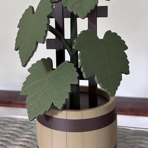 Wijnstokonderzetter | Glazen onderzetter | Tafeldecoratie, onderzetter, cadeau voor wijnliefhebbers, baraccessoire