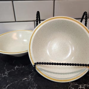Vintage Hearthside Garden Festival Soup or Cereal Stoneware Bowl 1970s Retro Boho Chic Cottagecore Kitchenware Made in Japan