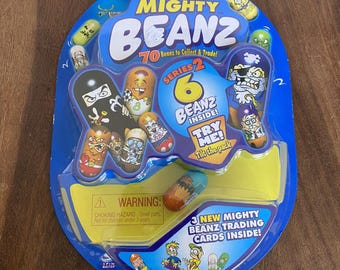 Nuevo juguete Mighty Beanz Serie 2 con 6 Beanz / 3 tarjetas - Gallo #79 Bean
