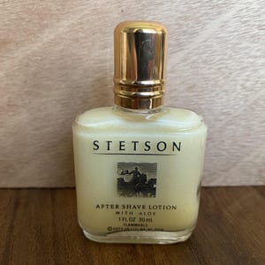 Vintage Stetson Original Cologne Splash & After Shave Lotion met Aloë 1 FL Oz Nieuw afbeelding 4
