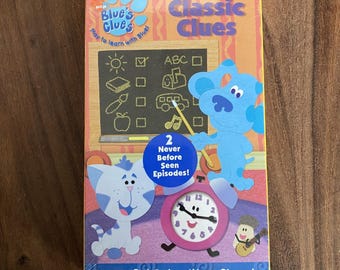 Nuevas pistas de Blue: Pistas clásicas (cinta VHS, 2004) Nick Jr. Nickelodeon Vintage