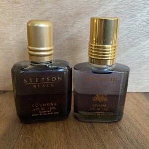 Lot 4 Stetson Köln Splash Original Black Coty .5 - 1,5 FL Oz Vintage Bild 2