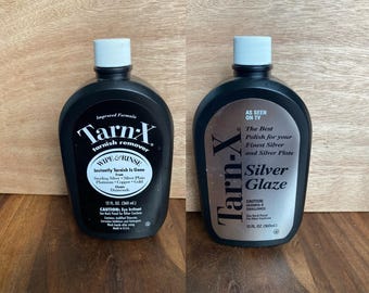 Set di salviette e risciacquanti TARN-X Silver Glaze + Tarnish Remover da 355 ml (12 oz) Vintage