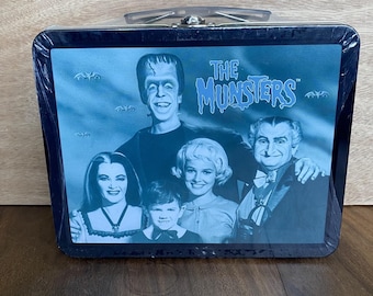 Neue The Munsters Limited Edition Sammler Zinn Metall Lunchbox 1999 Horror Goth