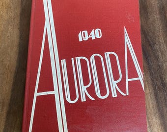 Anuario Aurora de 1940 de la escuela secundaria Union, Grand Rapids, Michigan, vintage