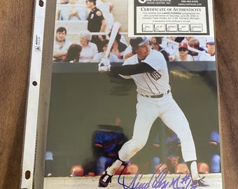 Fotografía autografiada de Lance Parrish, jugador de los Detroit Tigers, tamaño 8 x 10 pulgadas, con certificado de autenticidad.