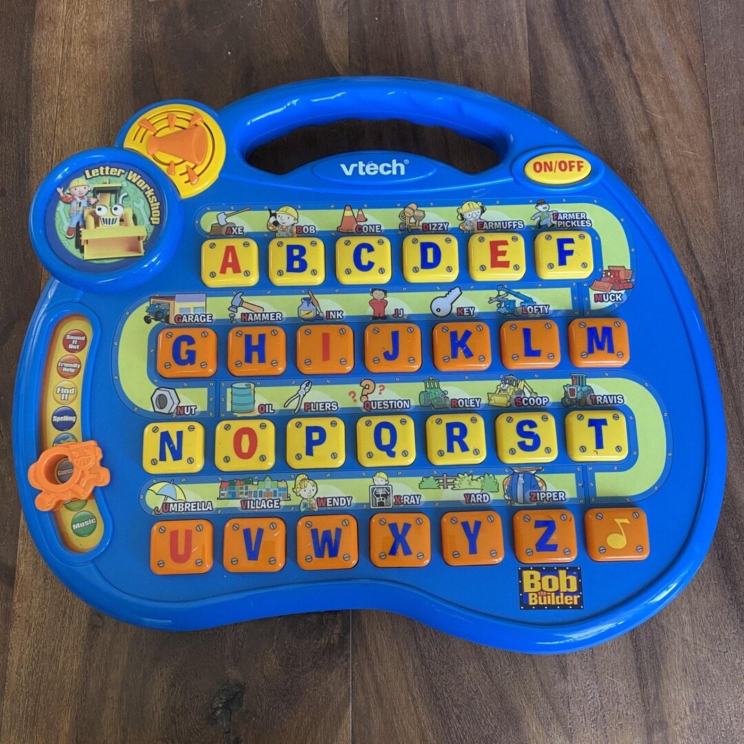 Talking Learning Machine Vtech Bob the Builder Letter Workshop Interactive Talking Learning Toy ...