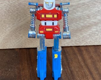 Figura de acción vintage GoBots de 3" Cy-Kill Bike de 1982 Tonka Bandai MR-01 Incompleta