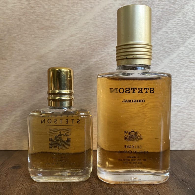 Lot 4 Stetson Köln Splash Original Black Coty .5 - 1,5 FL Oz Vintage Bild 5