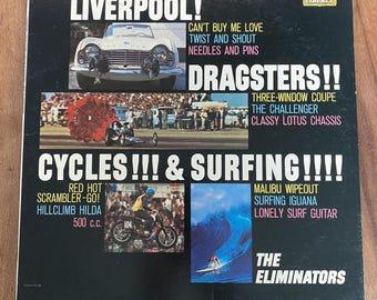 The Eliminators Liverpool Dragsters Cycles Surfing 1964 LP Vinilo Disco Vintage