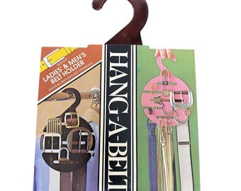 Nuevo colgador de cinturón y corbata de los años 70, marca Norbert Specialty, fabricado en EE. UU., estilo vintage.
