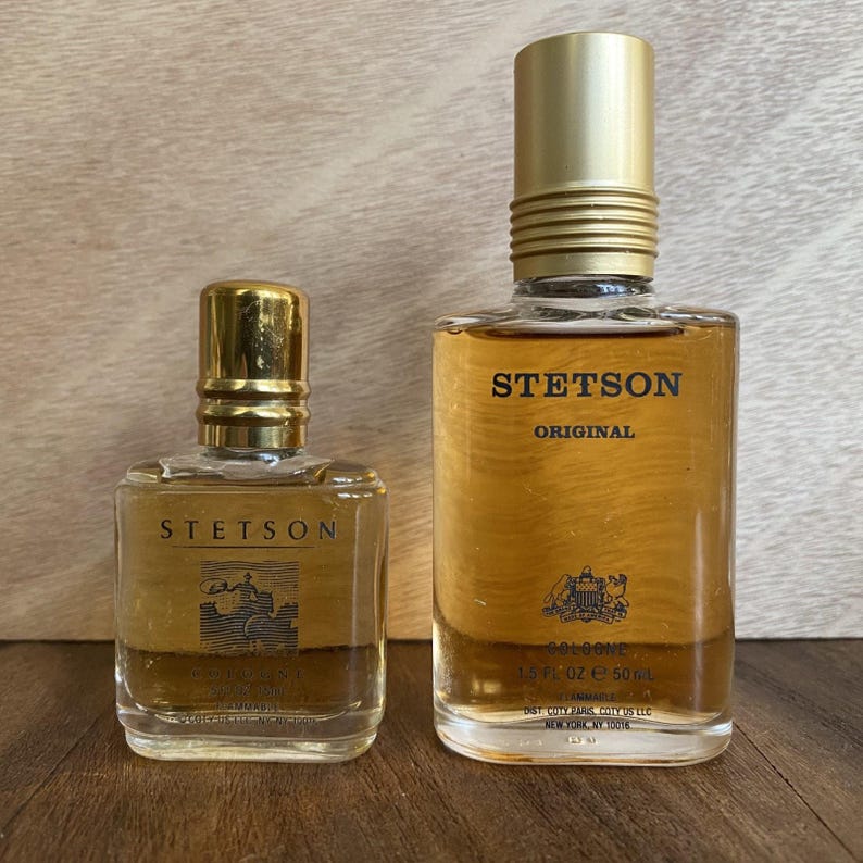 Lot 4 Stetson Köln Splash Original Black Coty .5 - 1,5 FL Oz Vintage Bild 4