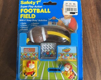 New Safety 1st Super Play Action Football Field Keep Busy Activities 90s Vintage