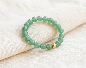 Aventurin Ring – facettiert & elastisch | Achtsamer Schmuck mit Bedeutung | Selbstvertrauen und Balance | REMIND Collective