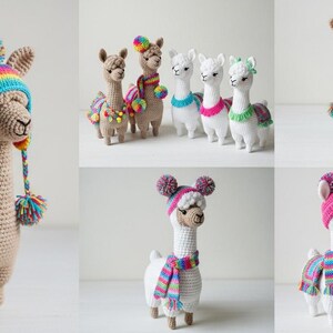 Llama Amigurumi Pattern, Fashion Designer Crochet Toy, Stuffed Animal Tutorial, DIY PDF image 8