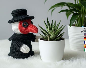 Patron Amigurumi Docteur de la Peste au Crochet PDF