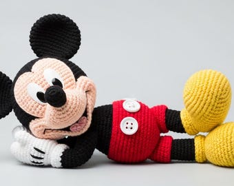 Mouse 25-35cm Amigurumi Crochet Pattern, DIY Stuffed Animal Tutorial, PDF Plush Toy