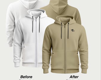 Streetwear-mockupset met hoodie | PNG-, canva- en PSD-sjablonen voor kledingmerken | Digitale download - hod101