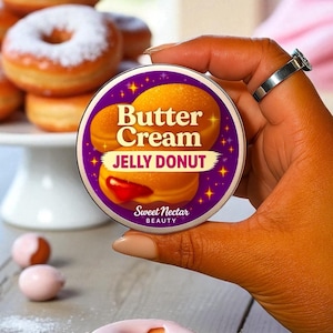 Jelly Donut Emulsified Hand & Body Butter – Deeply Moisturizing | Non-Greasy Vegan Skincare