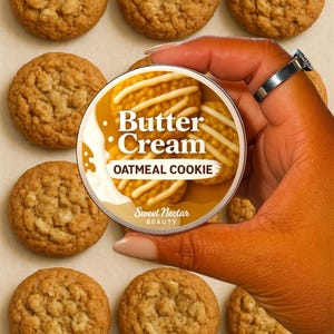 Oatmeal Cookie Emulsified Hand & Body Butter – Deeply Moisturizing | Non-Greasy Vegan Skincare