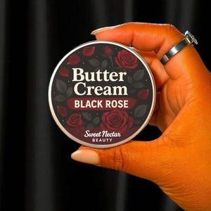 Black Rose Emulsified Hand & Body Butter – Deeply Moisturizing | Non-Greasy Vegan Skincare