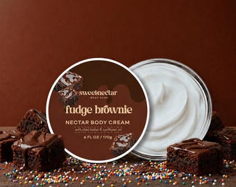 Fudge Brownie Body Cream • Deep Hydration • Long-Lasting Scent • Non-Greasy, Silky Finish • Shea Butter