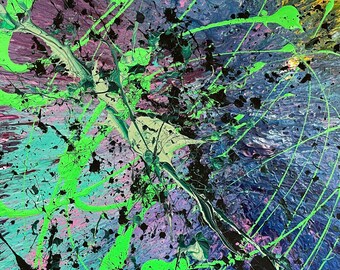 Exiting The Infinite - 22x18in - Acrylic Paint on Canvas