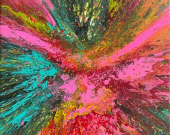 The Birth of Worlds - 12x12 - Acrylic on Gallery Wrapped Canvas