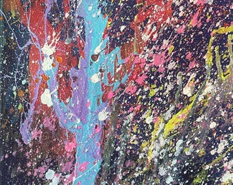 Bursting at the Seam - 10x20in - Acrylic on Wrapped Canvas
