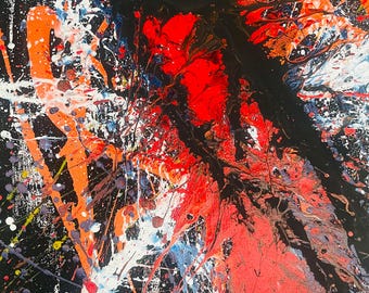 An Act Of Violence - 11x14in - Acrylic on Canvas Board