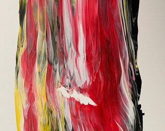 Deconstructed Iridescence - 7x5in - Acrylic on Yupo Paper