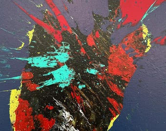 To The Hilt, Heavenly Heart - 11x14in - Acrylic on Wrapped Canvas