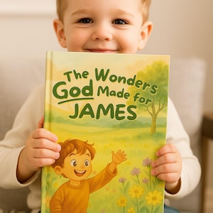 Childrens Books Christian, Personalized Bible Verses, Custom Name Books, Faith-Based Gift, Religious Storybook, Baptism Gifts, Gods promises