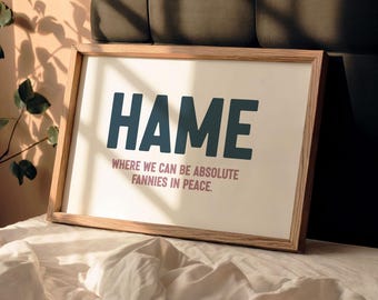 Scots Saying Print, Cheeky Wall Art | Retro Typography, A5-A3