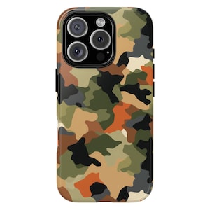 ABSTRACT CAMOUFLAGE iPhone Case | Cover for iPhone 16 Pro Max, 15, 14, 13, 12, Max Pro | Samsung Galaxy S25 - Google Pixel 9 & More Models