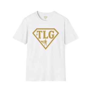 A camiseta unissex definitiva dourada #TLG para estudantes de Direito, com a marca Dunc Education, camiseta para advogados, camiseta para estudantes de Direito, presente para advogados.
