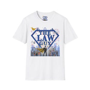 The Law Guy Unisex Softstyle T-Shirt, Legal Humor Tee, Lawyer Gift Shirt, Casual Law Apparel, Iconic Legal Outfit