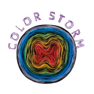 Bobbel gradient yarn &quot;Color Storm&quot;