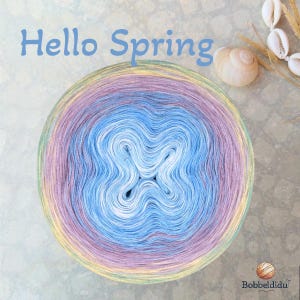 Bobbel Hello Spring · handgewickelt · Farbverlauf · Häkeln & Stricken · Bobbeldidu
